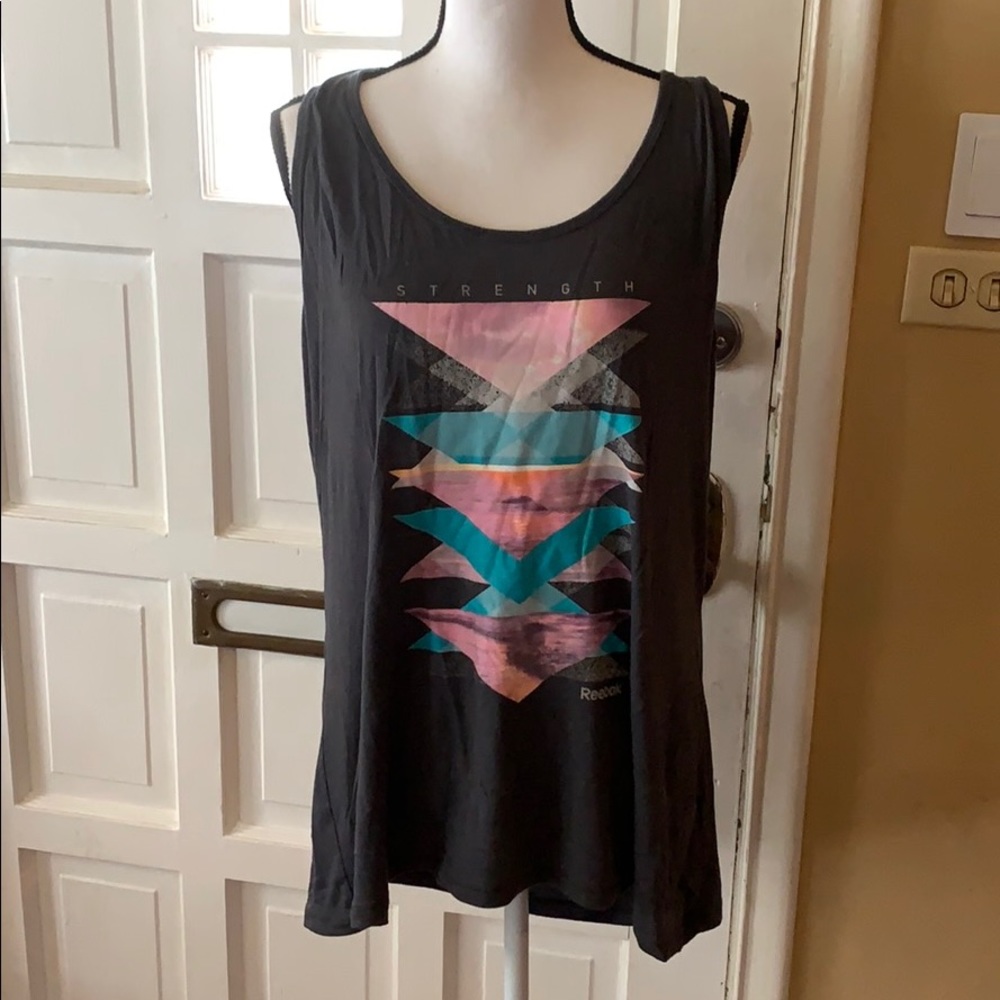 Reebok t-back twist tank